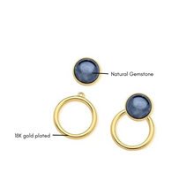 Gemstone Versatile Earrings - Premium 18K Gold plated