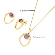 Amethyst Set - Premium 18K Gold plated