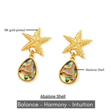 Abalone Shell Starfish Earrings - Premium 18K Gold plated