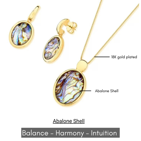 Abalone Shell Set - Premium 18K Gold plated