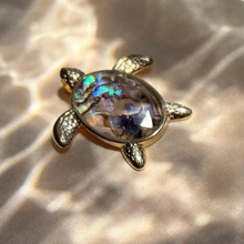 Abalone Shell Turtle Pendant - Premium 18K Gold plated