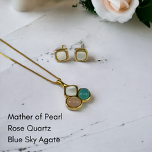 3 Gemstones Set - Premium 18K Gold plated