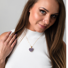 Amethyst Druze Pendant - Premium 18K Gold plated