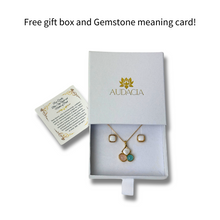 3 Gemstones Set - Premium 18K Gold plated