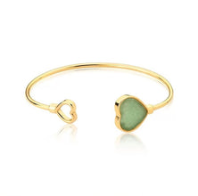 Love Heart Gemstone Bracelet - Premium 18K Gold plated