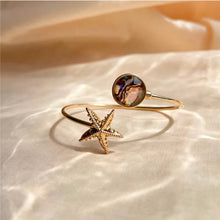 Abalone Shell Starfish bracelet -Premium 18K Gold plated