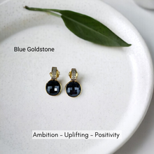 Gemstone Faceted Earrings - Premium 18K Gold plated