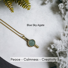 Minimalist Gemstone Long Necklace - Premium 18K Gold plated