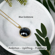 Gemstone Round Faceted Necklace - Premium 18K Gold plated