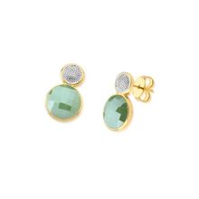 Gemstone Faceted Earrings - Premium 18K Gold plated