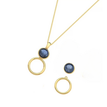 Gemstone Versatile Necklace  - Premium 18K Gold plated