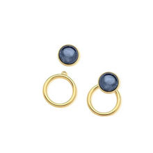 Gemstone Versatile Earrings - Premium 18K Gold plated