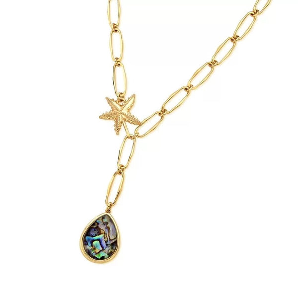 Abalone Shell Necklace - Premium 18K Gold plated