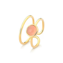 Minimalist Gemstone Ring - Premium 18K Gold plated