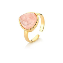 Minimalist Gemstone Teardrop Ring - Premium 18K Gold plated